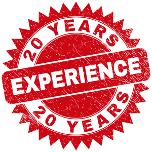 20 years experience badge