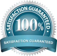 100% satisfaction guaranteed badge